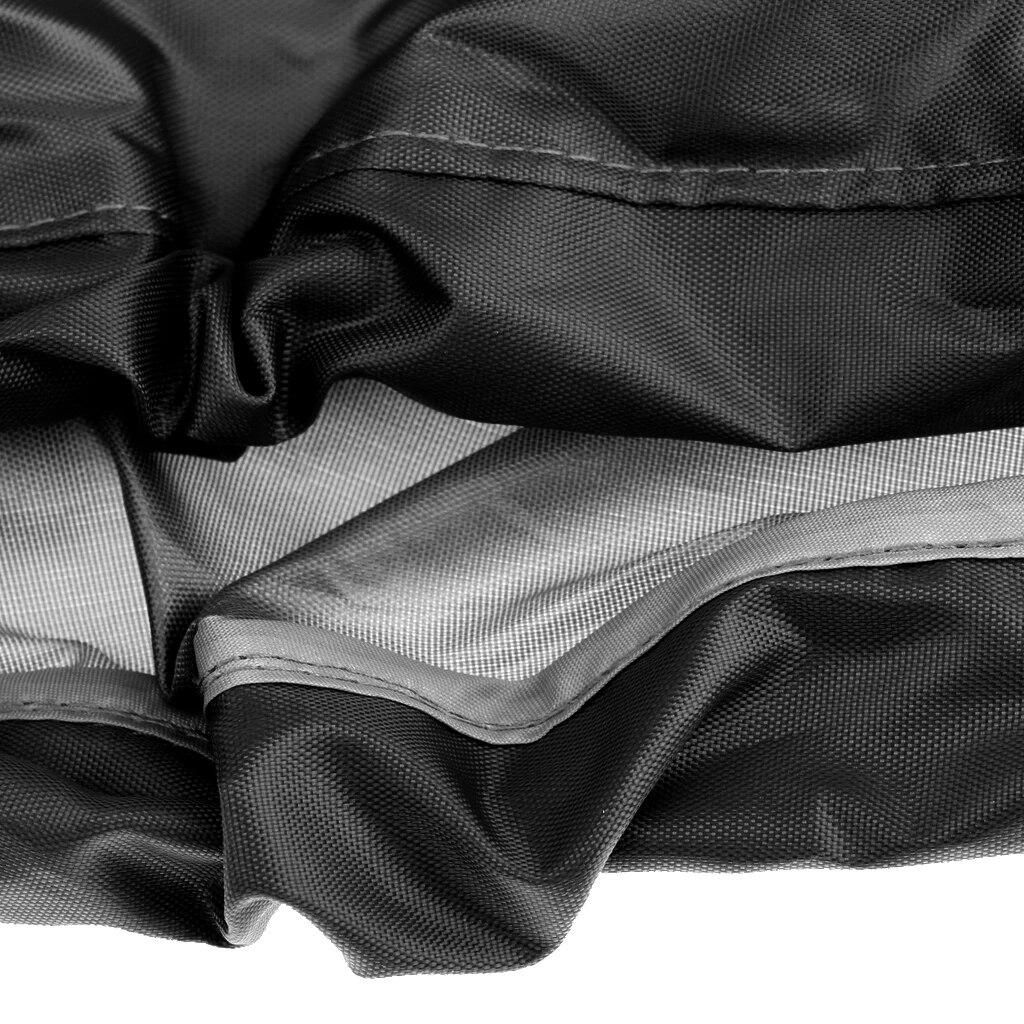 Portable Waterproof Nylon Full Kayak Boat Canoe Spray Skirt Deck Sprayskirt Cover Black