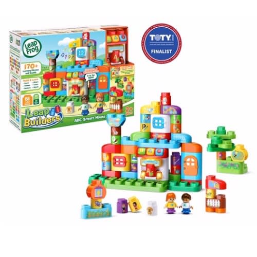 Leapbuilders Abc Smart House With Electronic Smart Star Cube -  61 Pieces