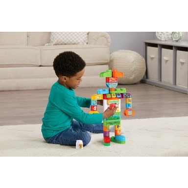Leapbuilders Abc Smart House With Electronic Smart Star Cube -  61 Pieces