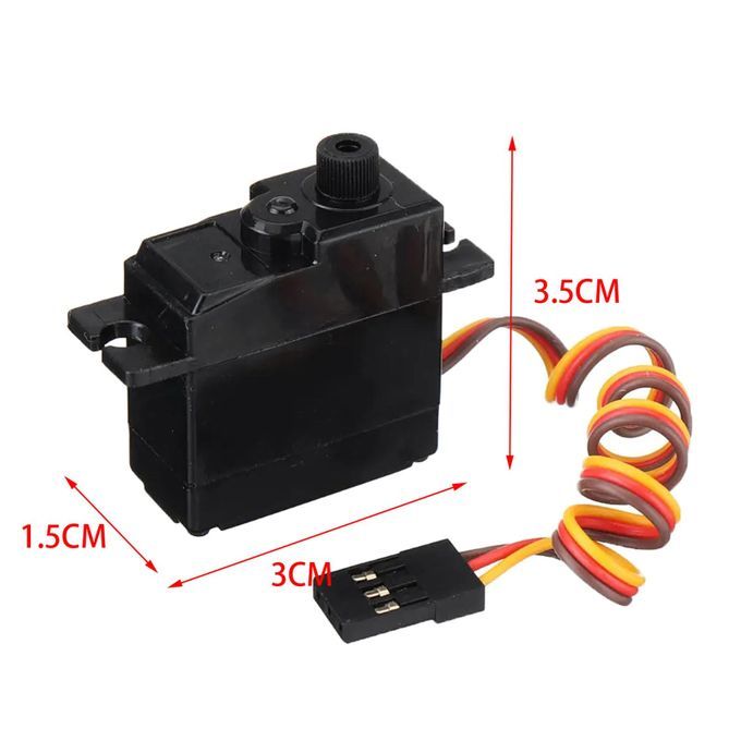 2x RC Car 3 Wire Brushless Servo, Plastic, Upgrade Assembly Digital