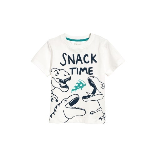 Dino Pizza Printed T-shirt