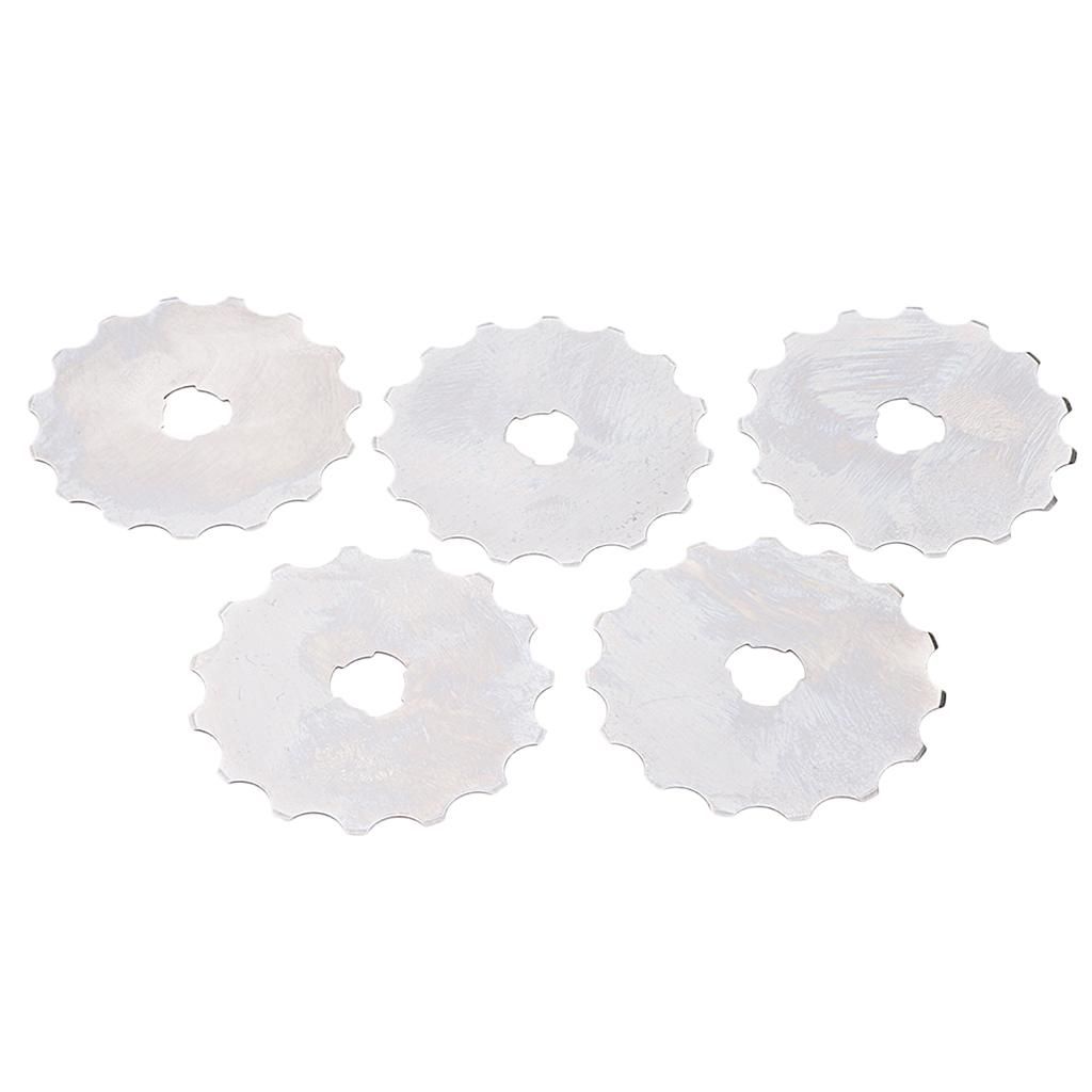 5 Pieces 45mm Crochet Edge Skip Blades Fits All Brands Rotary Cutters