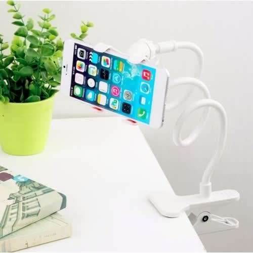 360-degree Clip Flexible Handsfree Phone Holder - White