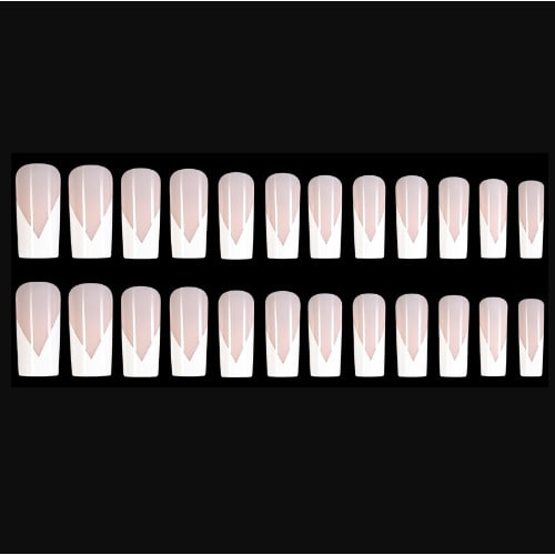 Ballet Coffin Full Cover Long Press On Nail - Sm30210905  - 24 Pieces