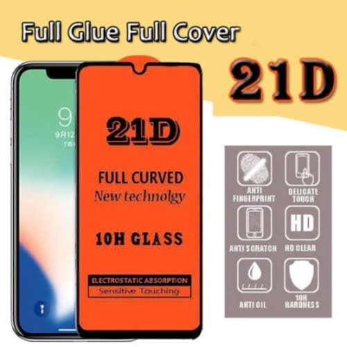 Protective Screen Guard With Free Iring Holder For Infinix Hot 8