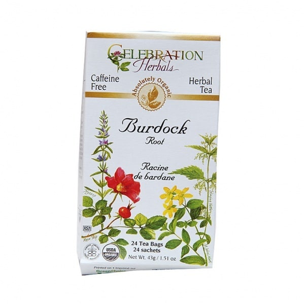 Celebration Herbals Organic Burdock Root Tea - 24 Herbal Tea Bags