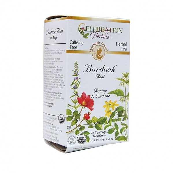 Celebration Herbals Organic Burdock Root Tea - 24 Herbal Tea Bags