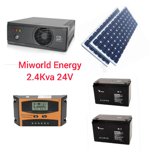 2.4kva 12v Mercury Inverter+solar Panels