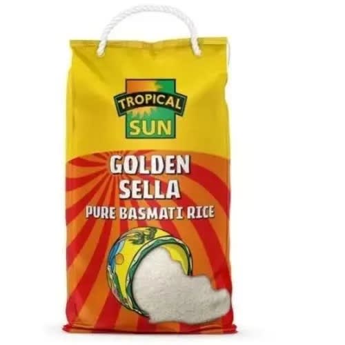 Golden Sella Pure Basmati Rice 5kg - Pack Of 2