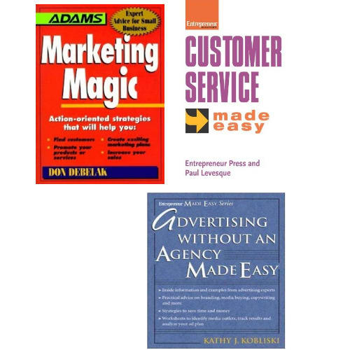 Marketing Magic + Customer Service + Advertizing Book Bundle