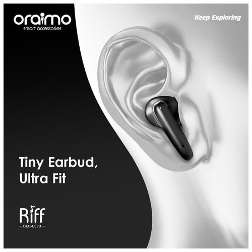 Riff Smaller For Comfort Tws True Wireless Earbuds OEB-E02D -Black