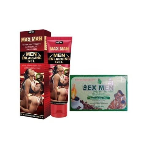 Max Man Big Size Long Lasting Penis Enlargement Gel + Sex Men Coffee - 45ml
