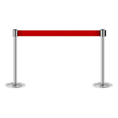 Crowd Control Barrier Stanchion With 2m Long Belt - 2 poles