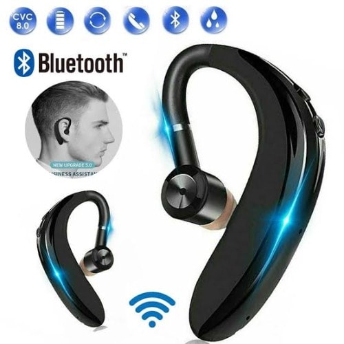 Business Handsfree Wireless Bluetooth Earhook With Microphone -Single Ear