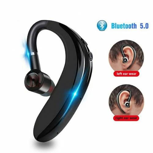 Business Handsfree Wireless Bluetooth Earhook With Microphone -Single Ear