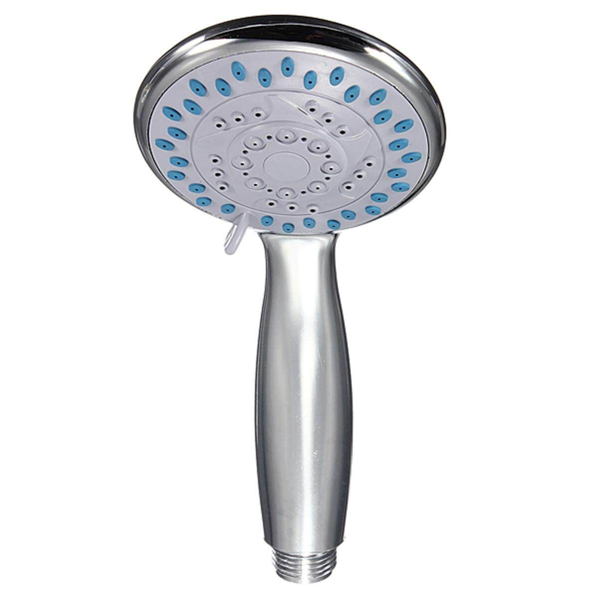 Chrome Shower Head With 5 Function Spray Anti-limescale Universal Home Bathroom