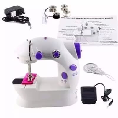 Adapter And Foot Pedal Sewing Machine + 210piece Deluxe Sewing Kit