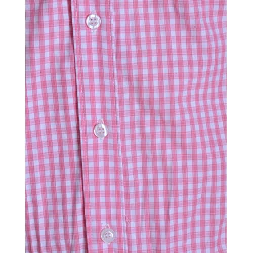 Checked Detailed Premium Shirt - Pink-msht-535