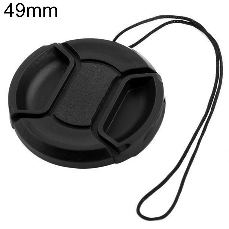 Center Pinch Camera Cap For Canon 49mm