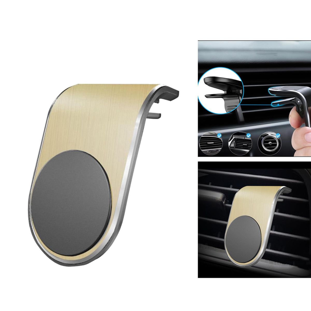 Sturdy Car Cell Phone Holder  Air Vent Clip Mount