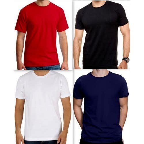 Round Neck T-shirt - Unisex - 4pcs