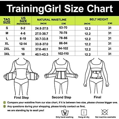 Waist Trainer Cincher /Tummy Control For Weight Loss - Black