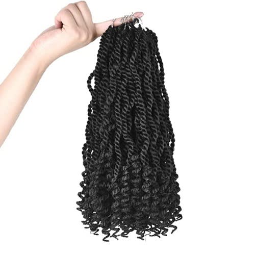 Wavy Pre-twisted Senegalese Curly Twist Crochet Hair For Full Hair-do -300g