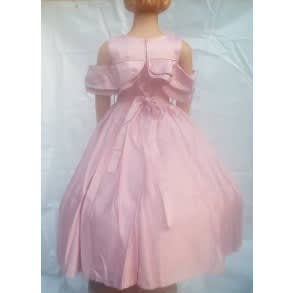 Big Girl Off Shoulder Frills Gown - Pink