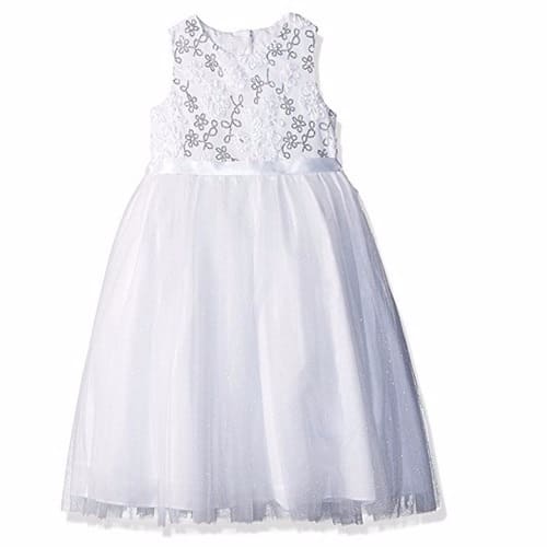 Girl's Special Occasion Flower Dress - White