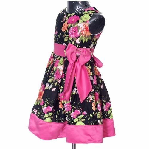 Flowered Party Girl's Dress