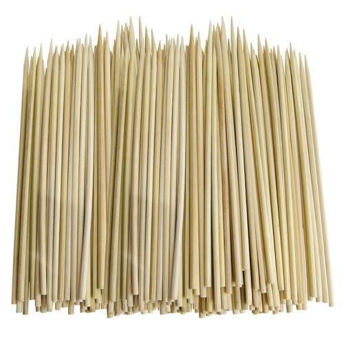 100 X SKEWERS IN BAMBOO (CARDED) Size