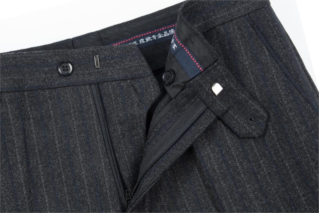 Black Suit Pant For Men Loose Wool Men Suit Pants Classic Straight Formal Mens