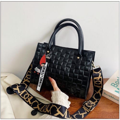 Ladies' Fashion Unique  Handbag -  Black