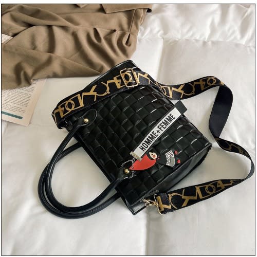 Ladies' Fashion Unique  Handbag -  Black