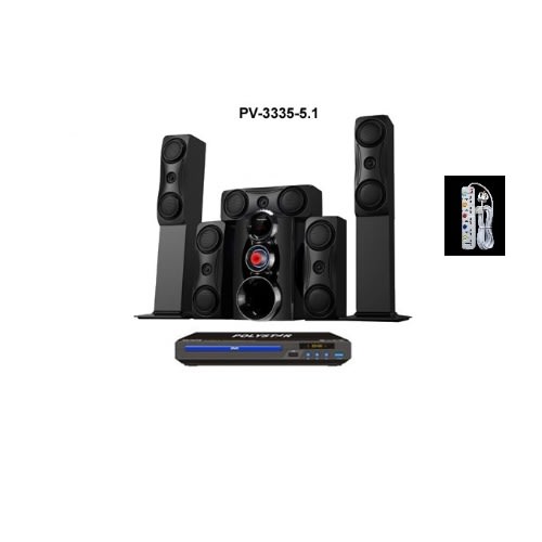 5.1ch High Class Home Theatre Speaker Pv-3335-5.1 With Dvd Player + Free Extension