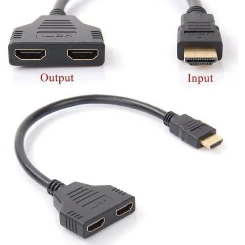 1080p HDMI Male To Dual HDMI Female 1 To 2 Splitter Adapter