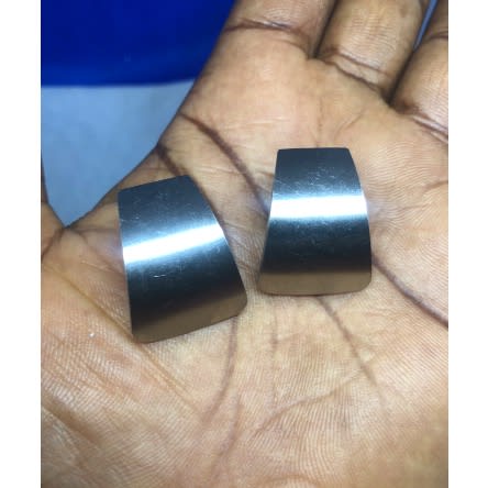 Silver Pure Steel Earrings
