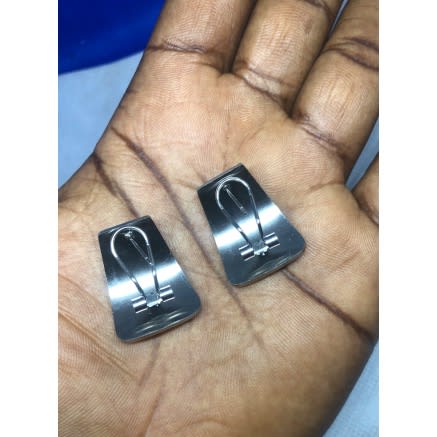Silver Pure Steel Earrings