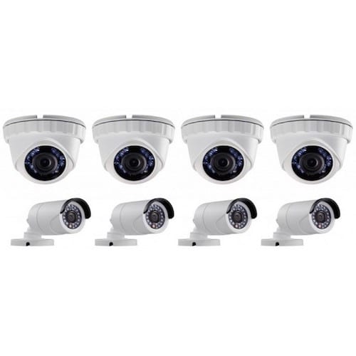 3.6 Mm Wideview 4 Indoor And 4 Outdoor Cctv Surveillance Cameras