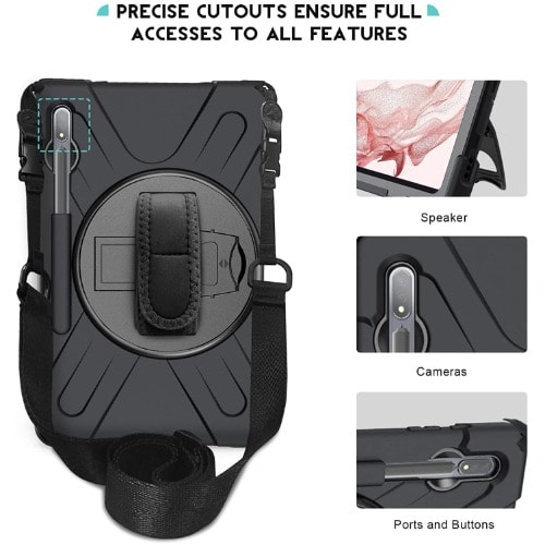 Heavy Duty Shockproof Case With S Pen Holder For Samsung Tab S8 Plus