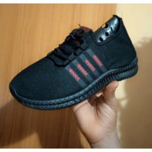 Men And Women Trendy Sports Sneakers - Black Red