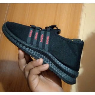 Men And Women Trendy Sports Sneakers - Black Red