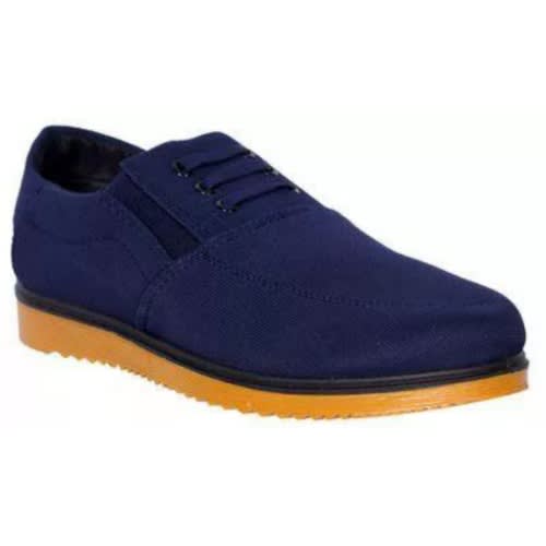 Flames Slip-on Men Sneakers Shoe-blue