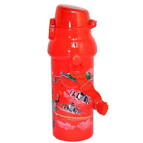 Plane Plastic Water Bottle - Red