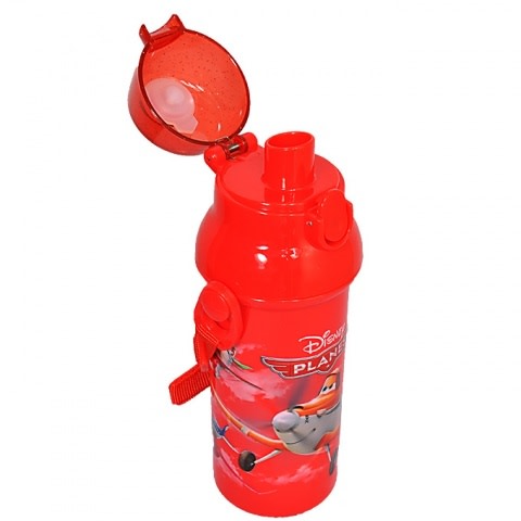Plane Plastic Water Bottle - Red