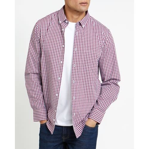 Regular Fit Long Sleeve Gingham Shirt