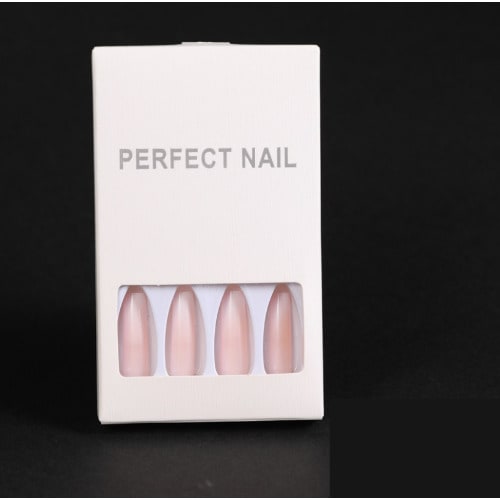 Ballet Coffin Full Cover Long Press On Nail - Sm30210827 - 24 Pieces