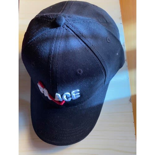 Men's Black Cotton Base Ball Cap