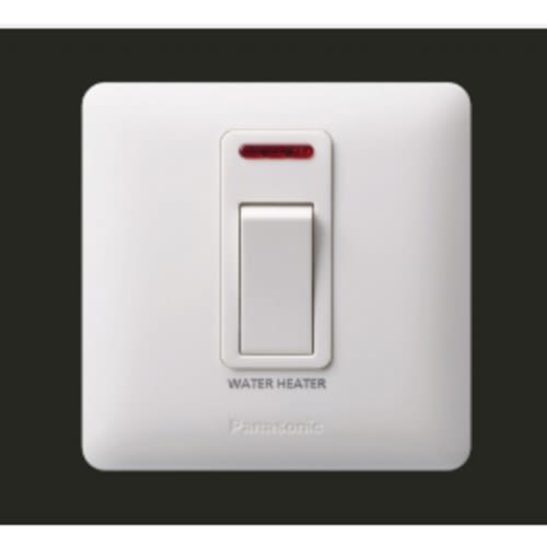 1Gang 20a DP Switch Marked - Water Heater - With Indicator - WDBA5313
