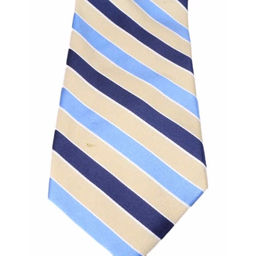 Striped Tie - Blue & Yellow